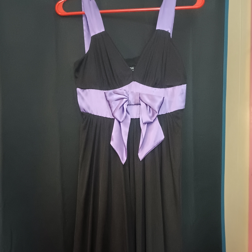 Enfocus Studio Black and Purple Dress